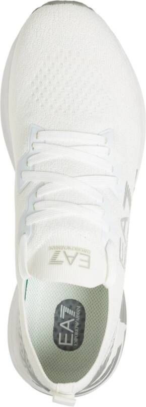 Emporio Armani EA7 Crusher Distance Knit Sneakers Wit Heren