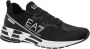 Emporio Armani EA7 Zwarte Witte Mesh Sneaker Trainingschoenen Black Dames - Thumbnail 6