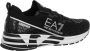 Emporio Armani EA7 Zwarte Witte Mesh Sneaker Trainingschoenen Black Dames - Thumbnail 7