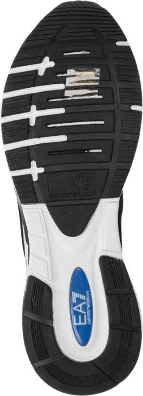 Emporio Armani EA7 Zwarte Witte Mesh Sneaker Trainingschoenen Black Dames - Foto 8