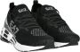 Emporio Ar i EA7 Zwarte Witte Mesh Sneaker Trainingschoenen Black - Thumbnail 13