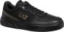 Emporio Armani EA7 Effen Vetersneakers Black Heren - Thumbnail 3