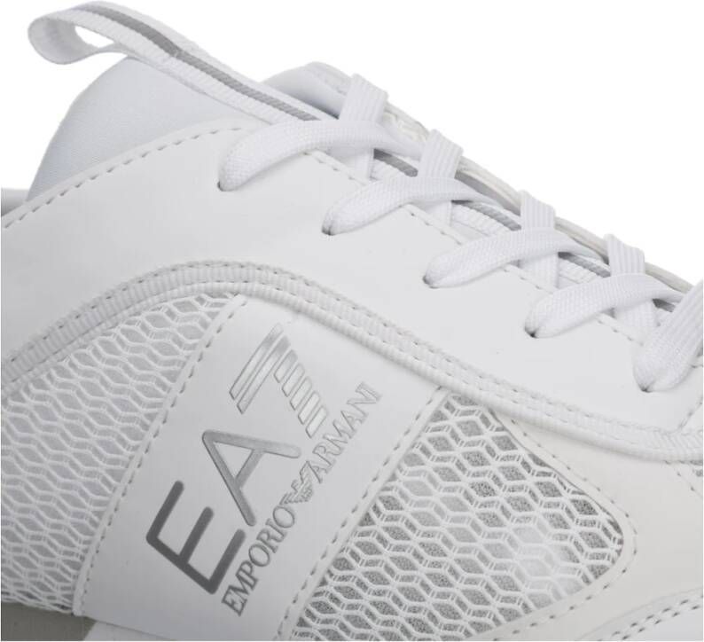 Emporio Armani EA7 Effen Veterschoenen White Heren