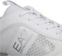Emporio Ar i EA7 Witte Zilveren Mesh Sneaker Unisex Hardloopschoenen White - Thumbnail 15