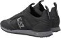 Emporio Armani EA7 Nieuwe Armani Noir Sneakers met Zilveren Logo Black Heren - Thumbnail 5