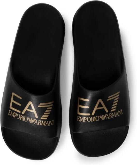 Emporio Armani EA7 Heren Zomer Slippers Black Heren