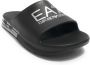 Emporio Armani EA7 Heren Zwarte Zilveren Rubberen Slipper Black Heren - Thumbnail 5