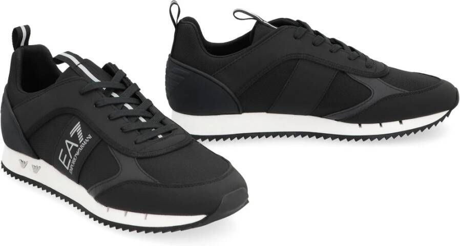 Emporio Armani EA7 Vegan lederen lage sneakers Gray Heren
