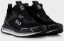 Emporio Armani EA7 Zwarte Witte Mesh Sneaker voor Hardlopen en Training Black Heren - Thumbnail 11
