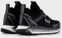 Emporio Armani EA7 Zwarte Witte Mesh Sneaker voor Hardlopen en Training Black Heren - Thumbnail 12