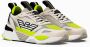 Emporio Armani EA7 Lage Top Hardloopschoenen Beige Limoen Multicolor Heren - Thumbnail 4