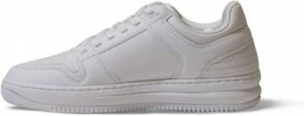 Emporio Armani EA7 Moderne witte polyester sneakers White Heren