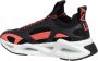 Emporio Armani EA7 Zwarte en rode sneaker met mesh en thermoplastische inzetstukken Black Heren - Thumbnail 4