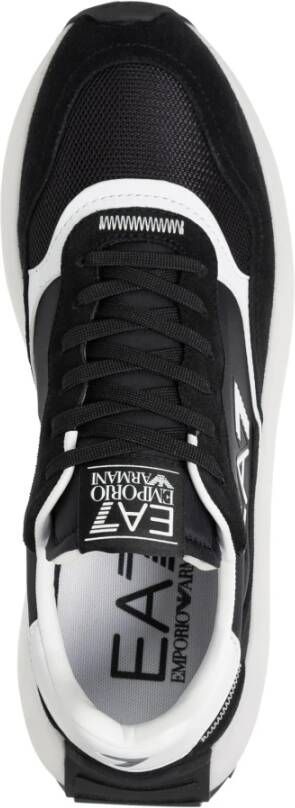Emporio Armani EA7 Multicolor Vetersluiting Sneakers Black Heren