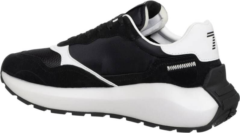 Emporio Armani EA7 Multicolor Vetersluiting Sneakers Black Heren