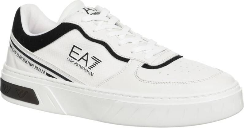 Emporio Armani EA7 Multicolor Vetersluiting Sneakers White Heren