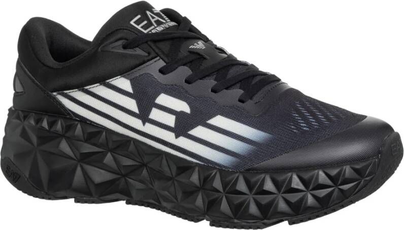 Emporio Armani EA7 Multikleur Vetersluiting Sneakers Black Heren
