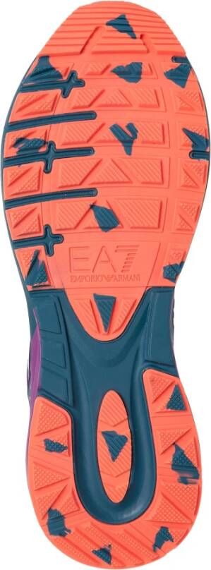 Emporio Armani EA7 Multikleur Vetersluiting Sneakers Multicolor Dames
