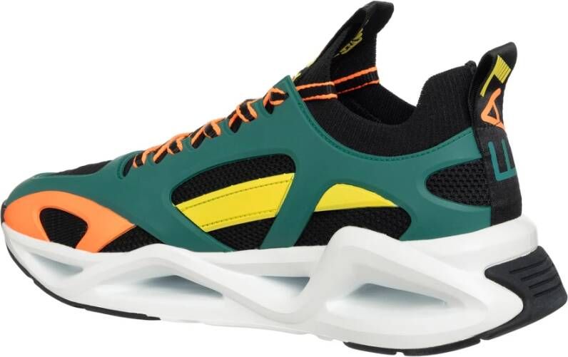 Emporio Armani EA7 Multikleur Vetersluiting Sneakers Multicolor Heren