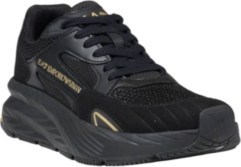 Emporio Armani EA7 Polyester Heren Sneakers Collectie Black Heren
