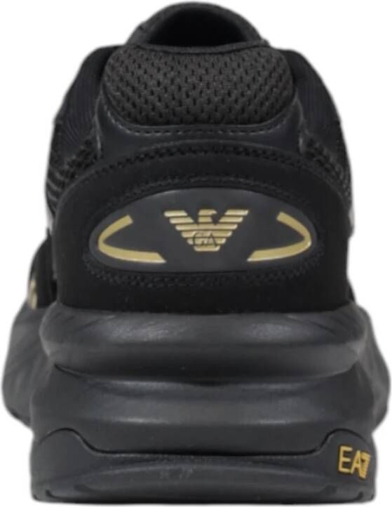 Emporio Armani EA7 Polyester Heren Sneakers Collectie Black Heren