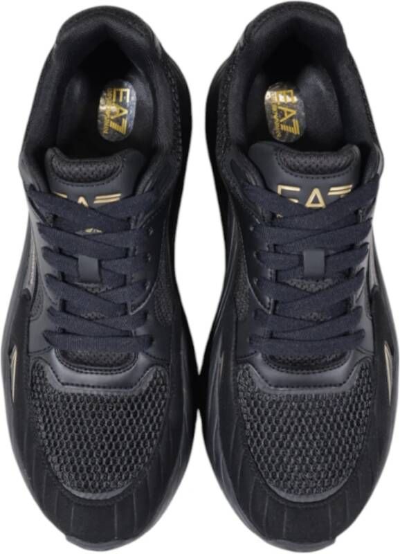 Emporio Armani EA7 Polyester Heren Sneakers Collectie Black Heren