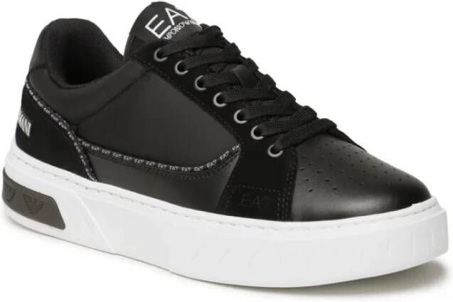 Emporio Armani EA7 Premium Court Sneaker Black Heren