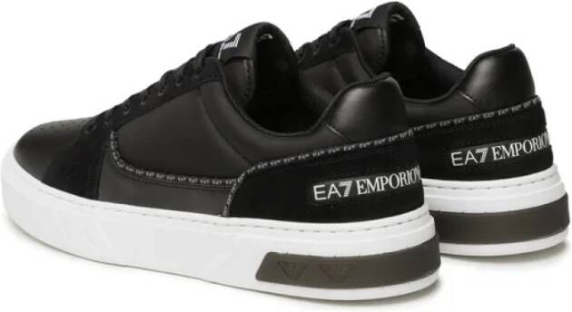 Emporio Armani EA7 Premium Court Sneaker Black Heren