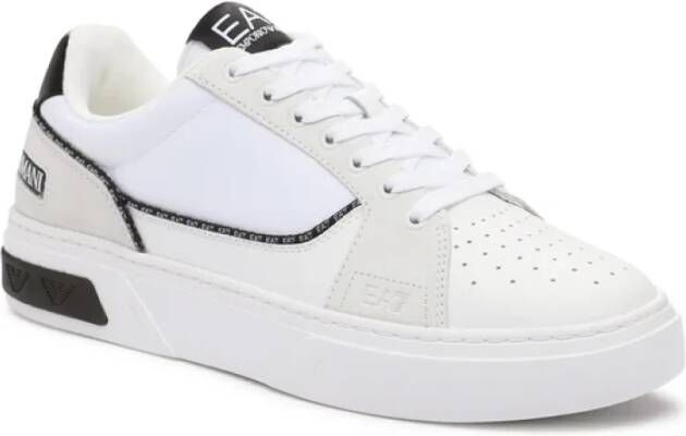 Emporio Armani EA7 Premium Court Sneakers White Heren