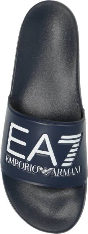 Emporio Armani EA7 Rubberen slippers met logo