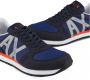 Armani Exchange Blauwe Stoffen Sneakers Xux017 Xcc68 Blue Heren - Thumbnail 5