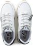 EA7 Emporio Armani Sneakers van leermix met labelprint model 'Basic Runner Eagle' - Thumbnail 9