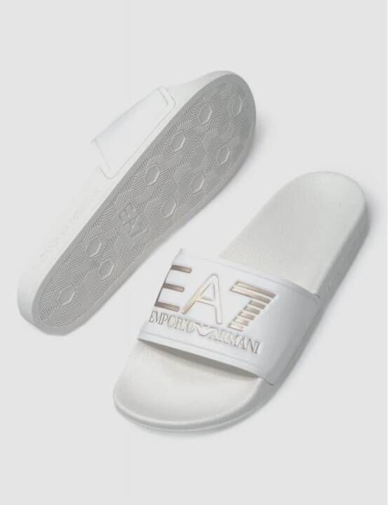 Emporio Armani EA7 Sliders Wit Dames