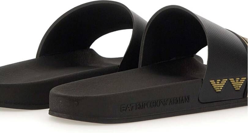 Emporio Armani EA7 Sliders Zwart Heren