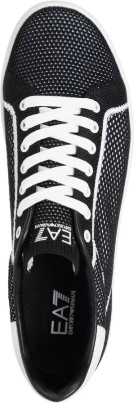 Emporio Armani EA7 Multikleur Vetersluiting Stijlvolle Sneakers Black Heren