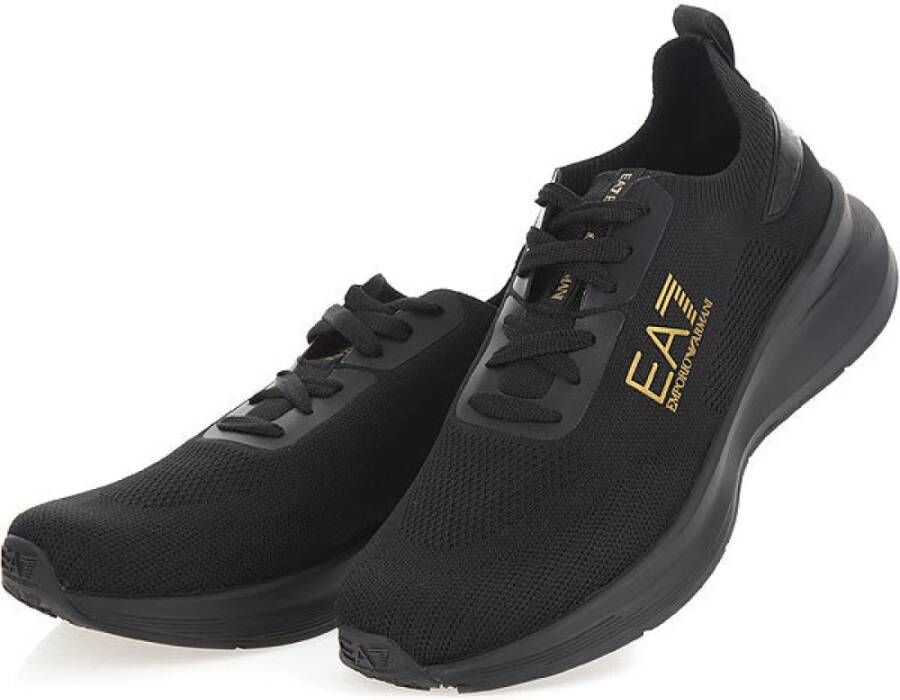Emporio Armani EA7 Zwarte Sneakers Ss24 Black Heren
