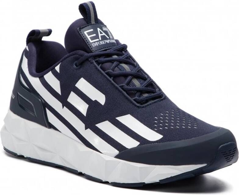 Emporio Armani EA7 men shoes trainers sneakers Blauw Heren - Schoenen.nl