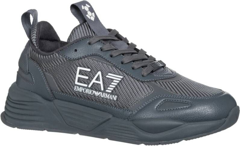 Emporio Armani EA7 Stijlvolle Heren Veterschoenen Gray Heren