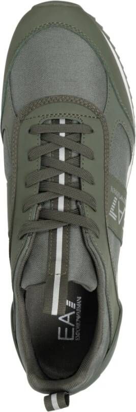 Emporio Armani EA7 Stijlvolle Heren Veterschoenen Sneakers Green Heren