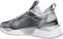 Emporio Armani EA7 Panelled Sneakers met Metallic Effect Gray Heren - Thumbnail 4