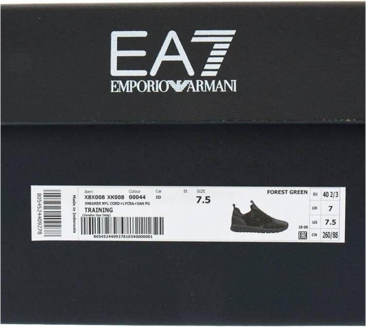 Emporio Armani EA7 Sneakers Groen Heren