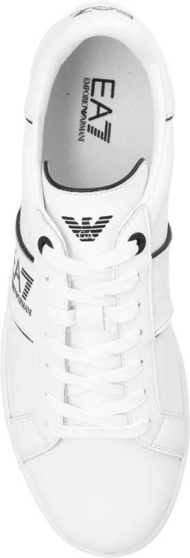 Emporio Armani EA7 Sneakers met logo Wit Heren