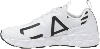 Emporio Armani EA7 Sneakers met print en rubberen zool White Heren