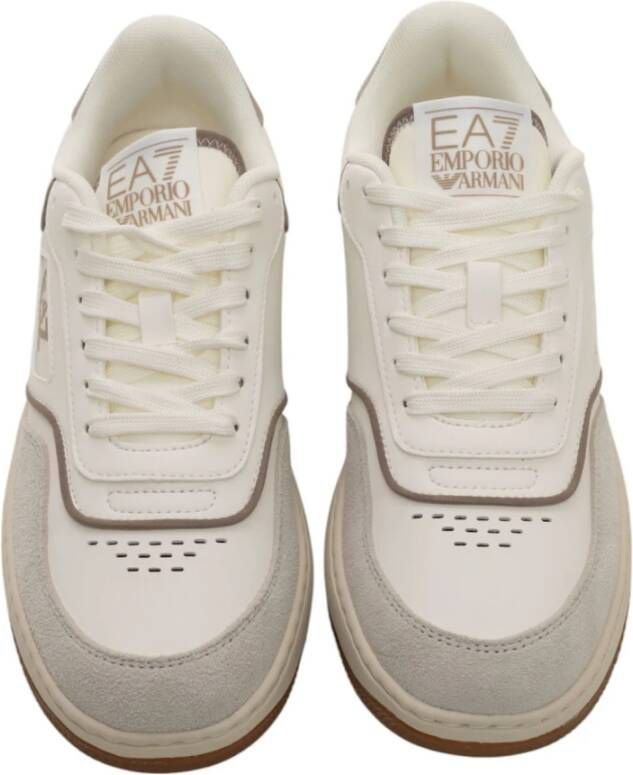 Emporio Armani EA7 Sneakers met veters en zijlogo