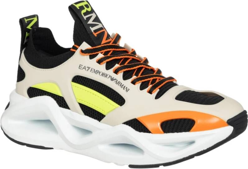 Emporio Armani EA7 Multikleur Stijlvolle Veterschoenen Multicolor Heren