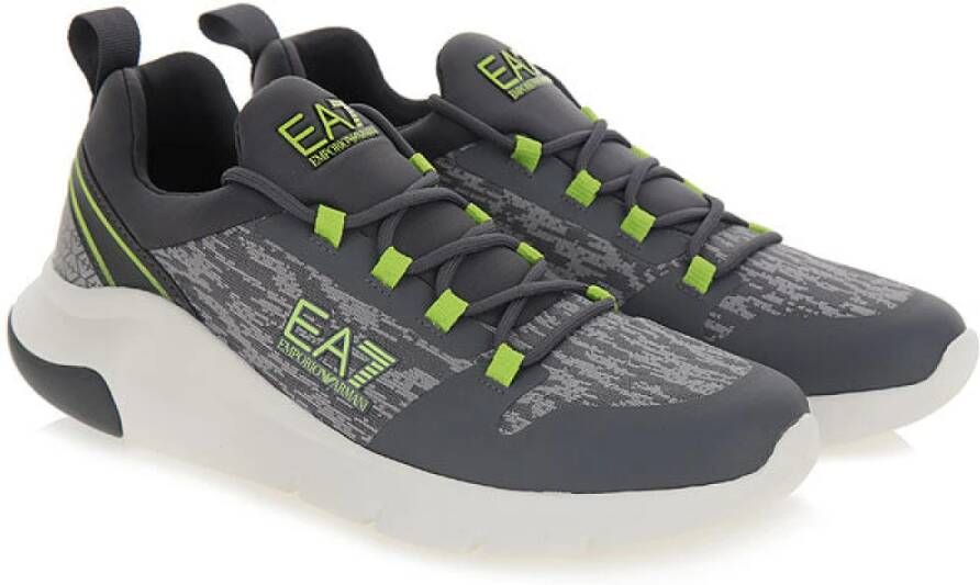 Emporio Armani EA7 Iron Gate Ronde Neus Sneakers Gray Heren