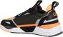 Emporio Armani EA7 Zwarte Oranje Sneaker Multicolor Heren - Thumbnail 4