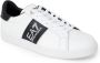 Emporio Armani EA7 Eenoudige en eelzijdige leren sneakers White Heren - Thumbnail 3
