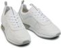 Emporio Ar i EA7 Witte Zilveren Mesh Sneaker Unisex Hardloopschoenen White - Thumbnail 13