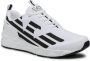 Emporio Armani EA7 Unisex Sneaker Hardlopen Training Mesh Rubber Zwart Zilver Black Heren - Thumbnail 9